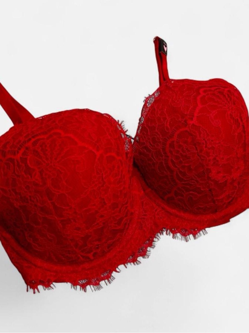 Victoria's Secret Red Lace Balconette Bra